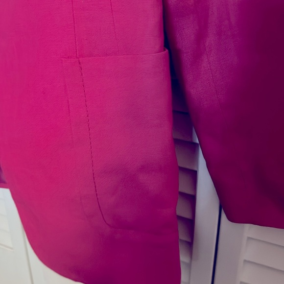 Pink linen jacket - Picture 3 of 6